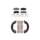 Front Rear Ceramic Brake Pads And Drum Shoes Kit For Suzuki SX4 Crossover