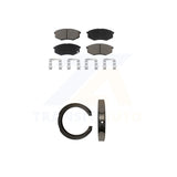 Front Ceramic Brake Pads And Rear Parking Shoes Kit For 2011 Kia Sportage FWD