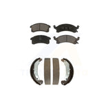 Front Rear Ceramic Brake Pads And Drum Shoes Kit For Chevrolet Cavalier Pontiac