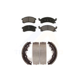 Front Rear Ceramic Brake Pads Drum Shoe Kit For Chevrolet Cavalier Pontiac Grand