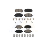 Front Rear Ceramic Brake Pads Kit For Jeep Cherokee Chrysler 200