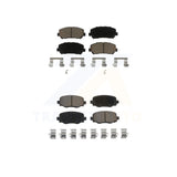 Front Rear Ceramic Brake Pads Kit For Jeep Cherokee Chrysler 200