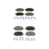 Front Rear Ceramic Brake Pads Kit For Chevrolet Uplander Pontiac Montana Buick