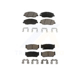 Front Rear Ceramic Brake Pads Kit For Kia Sedona Hyundai Entourage To 04/27/06