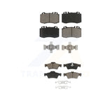 Front Rear Ceramic Brake Pads Kit For Mercedes-Benz E350 SL500 E500 SL550 CLS550
