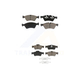 Front Rear Ceramic Brake Pads Kit For Mercedes-Benz E350 E550 E500 AWD