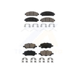 Front Rear Ceramic Brake Pads Kit For 2009-2016 Toyota Venza