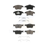 Front Rear Ceramic Brake Pads Kit For Ford Fusion Lincoln MKZ Police Responder