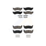 Front Rear Ceramic Brake Pads Kit For Ford F-150 Expedition F-250 HD Lincoln