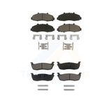 Front Rear Ceramic Brake Pads Kit For Ford F-150 Heritage Lincoln Blackwood