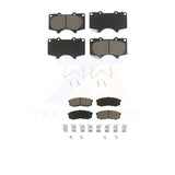 Front Rear Ceramic Brake Pad Kit For Toyota 4Runner Lexus Sequoia GX460 FJ GX470