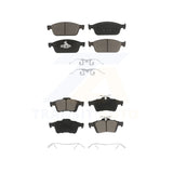 Front Rear Ceramic Brake Pads Kit For 2013-2018 Ford Focus ST
