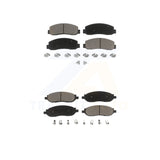 Front Rear Ceramic Brake Pads Kit For 2005-2007 Ford F-250 Super Duty F-350