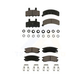 Front Rear Ceramic Brake Pads Kit For 1999 Cadillac DeVille Drum rear brakes