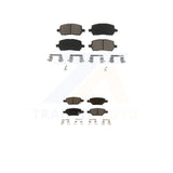 Front Rear Ceramic Brake Pads Kit For Pontiac G5 Pursuit