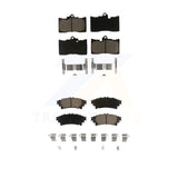 Front Rear Ceramic Brake Pads Kit For Lexus GS350 IS300 IS200t IS350 RC350 RC300