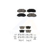 Front Rear Ceramic Brake Pads Kit For Honda Accord Acura Integra Prelude Odyssey