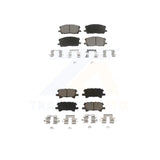 Front Rear Ceramic Brake Pads Kit For Lexus Toyota Highlander RX350 RX330 RX400h