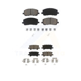 Front Rear Ceramic Brake Pads Kit For Toyota Highlander