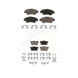 Front Rear Ceramic Brake Pads Kit For Honda Civic Acura RSX ILX CR-Z