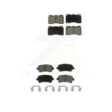Front Rear Ceramic Brake Pads Kit For Cadillac XTS Buick Regal Saab 9-5