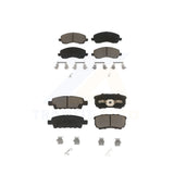 Front Rear Ceramic Brake Pad Kit For Jeep Patriot Dodge Compass Chrysler Caliber