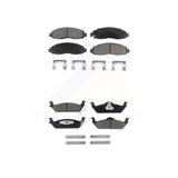 Front Rear Ceramic Brake Pads Kit For 2003-2004 Dodge Dakota