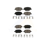 Front Rear Ceramic Brake Pads Kit For Chevrolet Equinox GMC Terrain Buick Regal