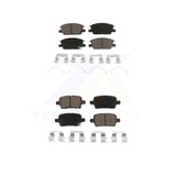 Front Rear Ceramic Brake Pads Kit For Chevrolet Equinox Malibu GMC Terrain Buick