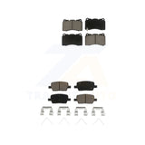 Front Rear Ceramic Brake Pads Kit For Chevrolet Camaro Cadillac CT6