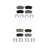 Front Rear Ceramic Brake Pads Kit For Kia Optima With Manual Parking