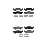 Front Rear Ceramic Brake Pads Kit For 2001-2002 Dodge Ram 2500 3500