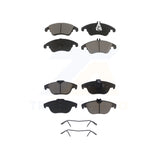 Front Rear Ceramic Brake Pad Kit For Mercedes-Benz E350 C300 C250 C350 E550 E400