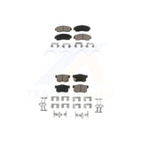 Front Rear Ceramic Brake Pads Kit For Honda Civic