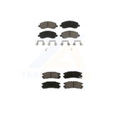 Front Rear Ceramic Brake Pads Kit For Mitsubishi Galant Eclipse Chrysler Sebring
