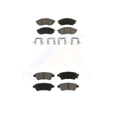 Front Rear Ceramic Brake Pads Kit For 2008-2012 Nissan Pathfinder 5.6L