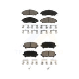 Front Rear Ceramic Brake Pads Kit For Honda Pilot Acura MDX Ridgeline