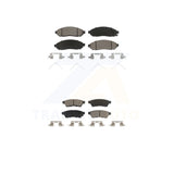 Front Rear Ceramic Brake Pads Kit For Nissan Frontier Xterra Suzuki Equator