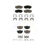 Kit de plaquettes de frein en céramique avant et arrière, pour freins arrière à disque Nissan Stanza 1990 – 1992 