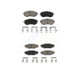 Front Rear Ceramic Brake Pads Kit For Subaru Forester Impreza Outback XV Legacy