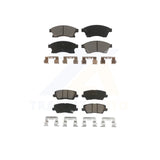 Front Rear Ceramic Brake Pads Kit For Cadillac ATS With 300mm Diameter Rotor