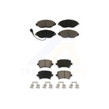 Front Rear Ceramic Brake Pads Kit For Volkswagen GTI CC