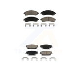 Front Rear Ceramic Brake Pads Kit For Cadillac SRX CTS STS