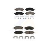 Front Rear Ceramic Brake Pad Kit For Chevrolet Traverse GMC Acadia Buick Enclave