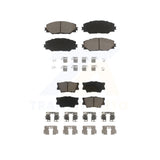 Front Rear Ceramic Brake Pads Kit For Toyota RAV4 Matrix Pontiac Vibe