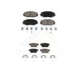 Front Rear Ceramic Brake Pad Kit For Toyota Corolla Scion xB Matrix Pontiac Vibe