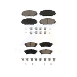 Front Rear Ceramic Brake Pads Kit For 2016-2020 Toyota Mirai