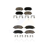 Front Rear Ceramic Brake Pads Kit For 2013-2016 Dodge Dart