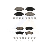 Front Rear Ceramic Brake Pads Kit For 2012-2018 Toyota Prius V
