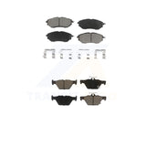 Front Rear Ceramic Brake Pads Kit For Subaru Outback Legacy WRX